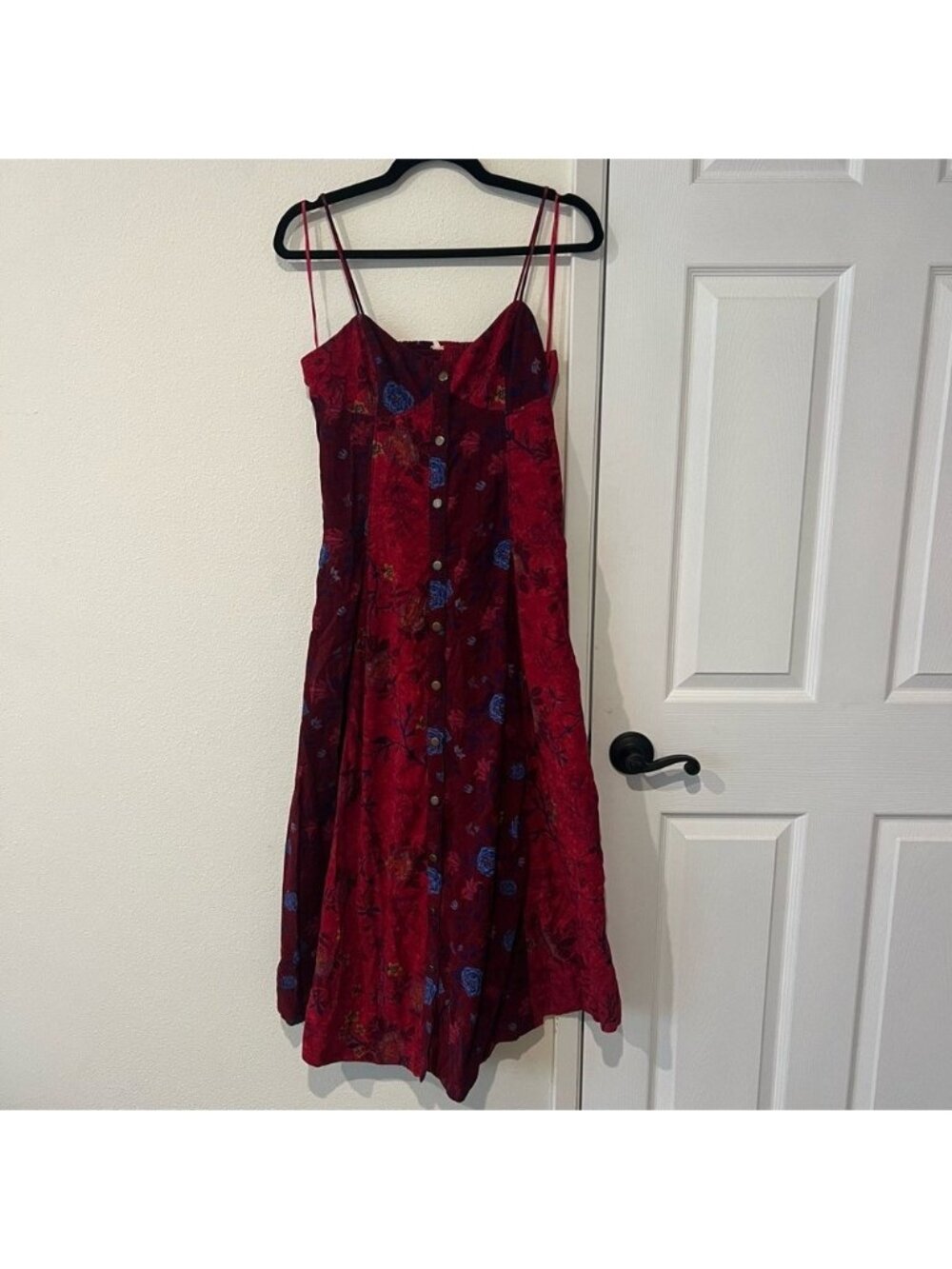 Free People Boho Cotton Corduroy Patchwork Midi Dress Size XS NWT Whimsigoth
